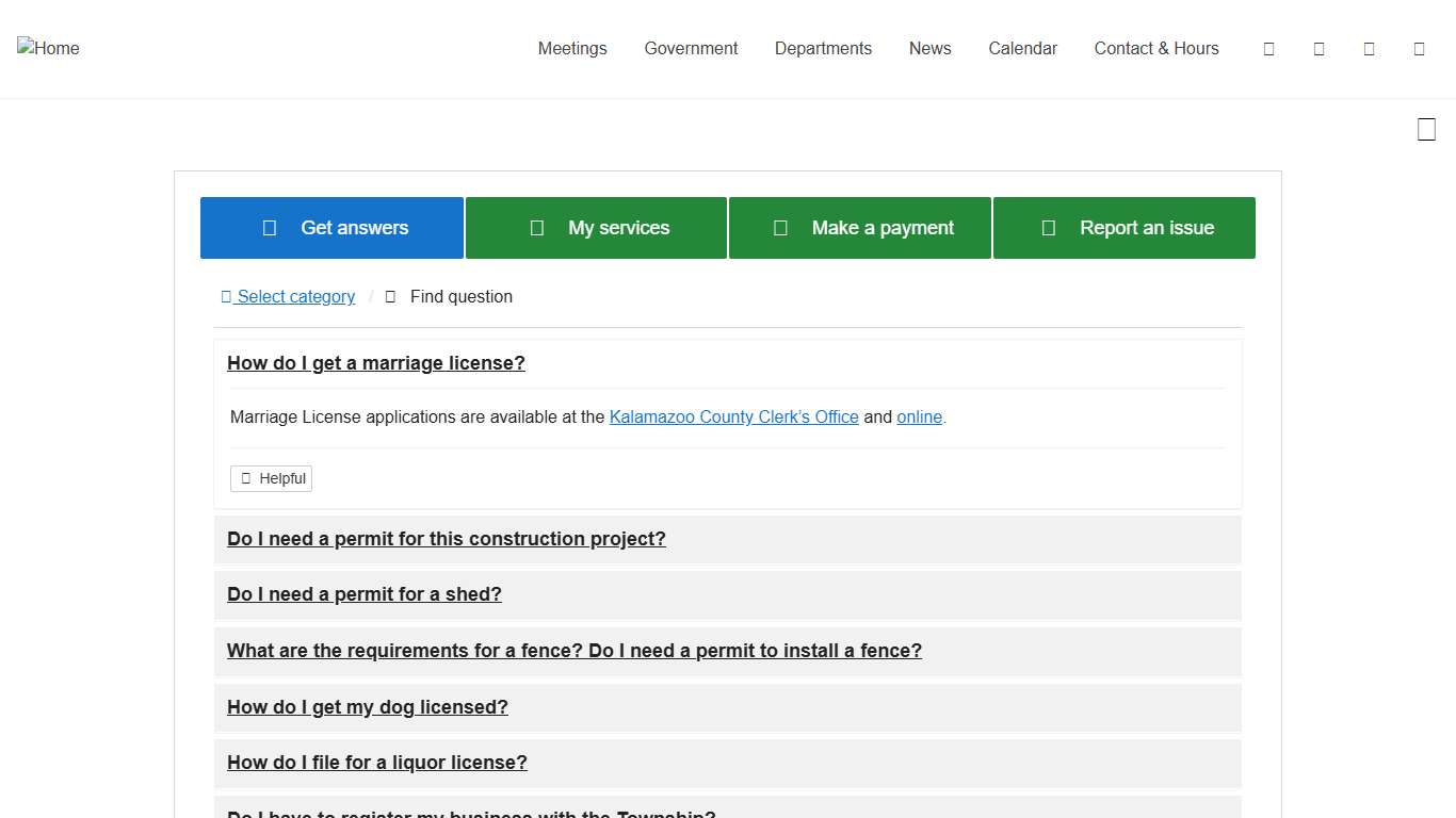 How do I get a marriage license? - Charter Township of Kalamazoo, MI